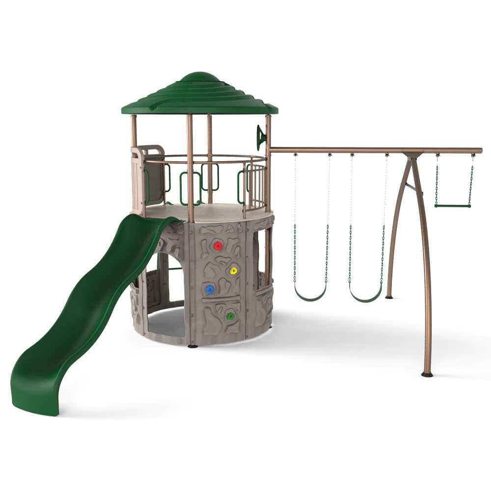 Lifetime Heavy Duty Three-Station Metal Swing Set